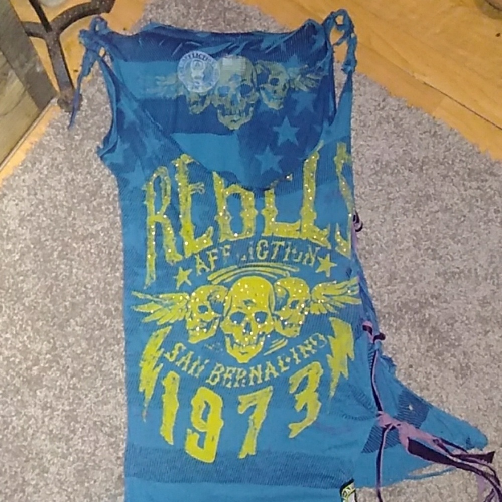 Affliction cropped tank